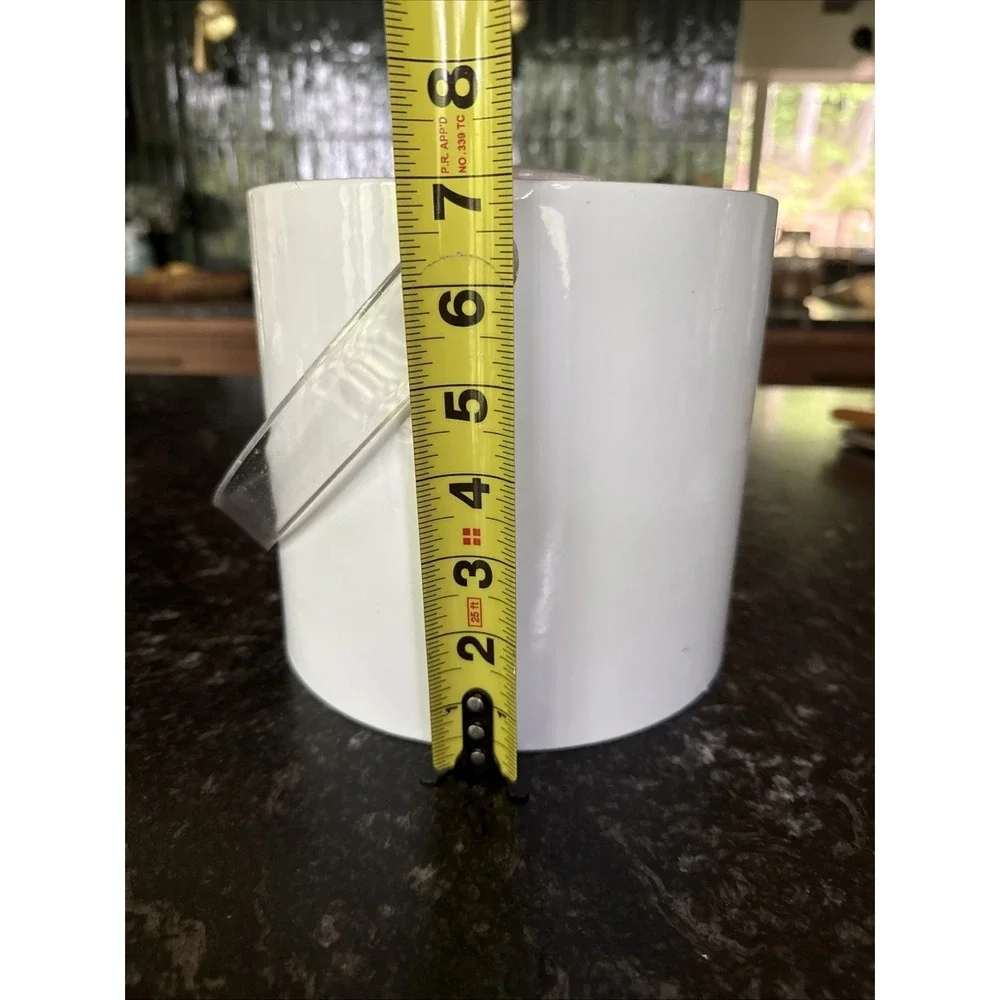Georges Briard White Ice Bucket - MCM Mod Space Age Lucite Handle VTG